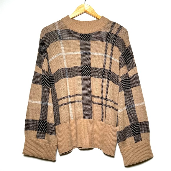 Barbour Sweaters - Barbour Adela Checked Wool-blend Crewneck